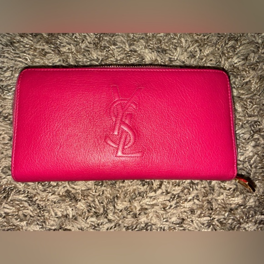 Authentic ✨ Saint Laurent Zip Purse Long Wallet